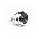 25mm Stainless Steel Button With Blue LED